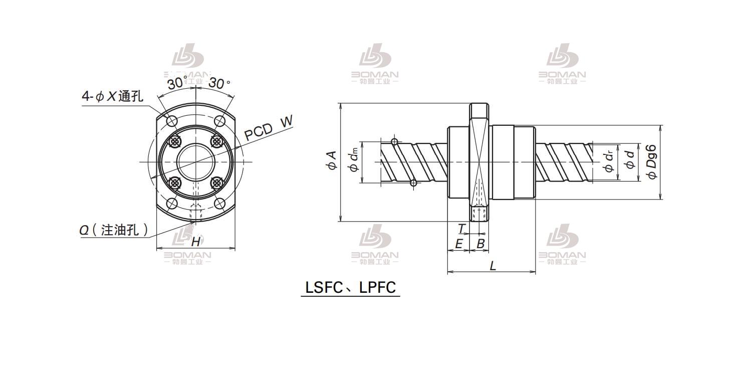 LPFC2020-6-UPFC滚珠丝杠