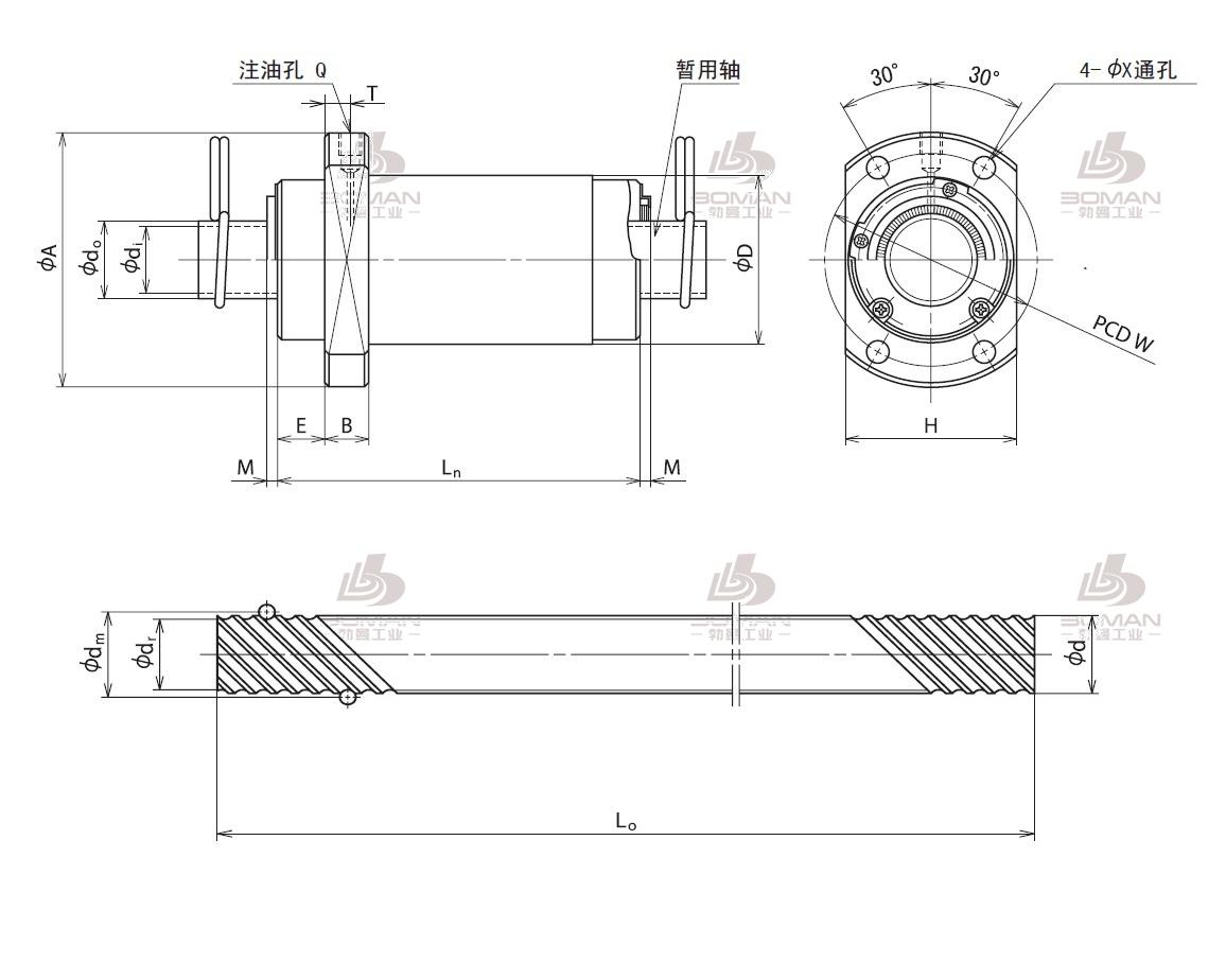 RNFCL2040A6-RNFCL轧制丝杠