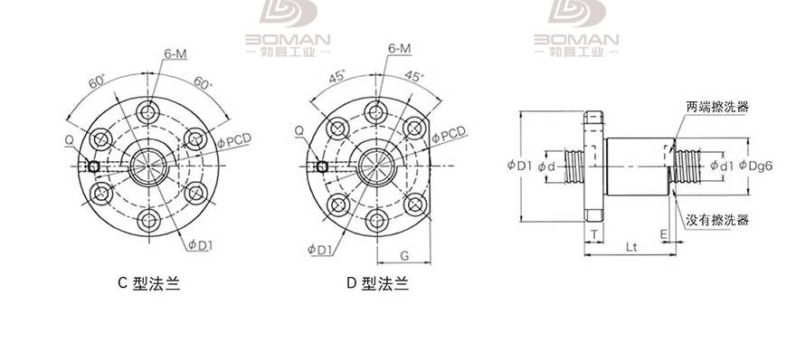 KURODA GD3210JT-CDPR 黑田丝杆替换尺寸