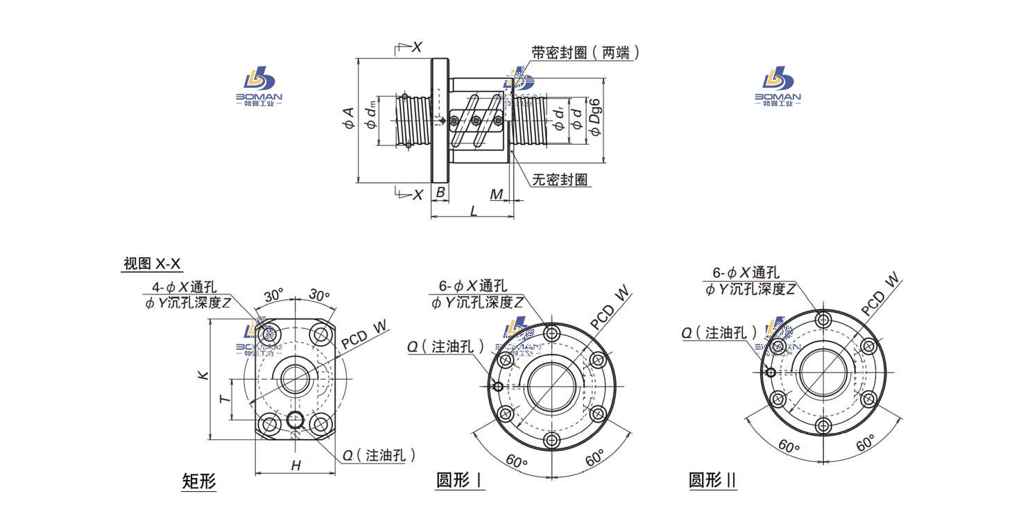 SFT2004-2.5-LPFT滚珠丝杠