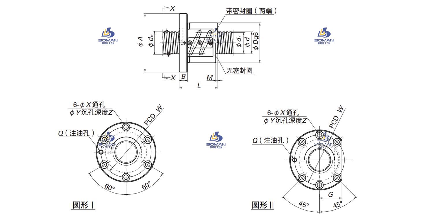 SFT4510-7.5-LPFT滚珠丝杠