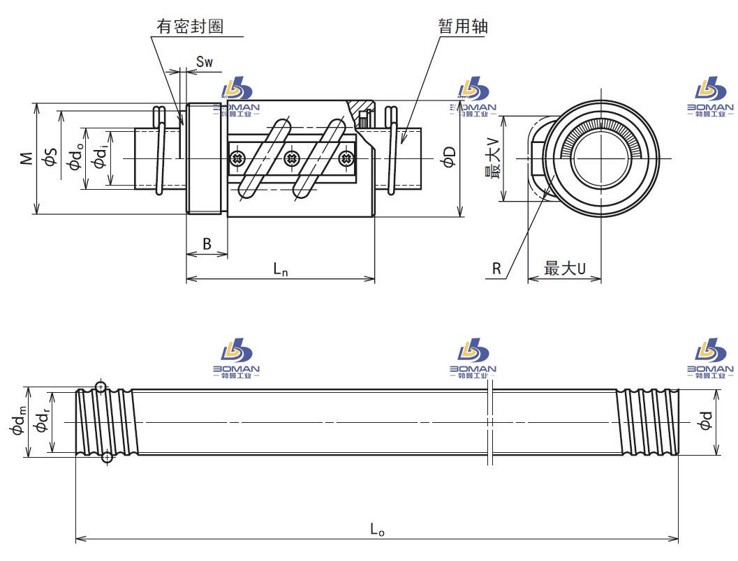 RNCT4512A5S-RNCT转造滚珠丝杠