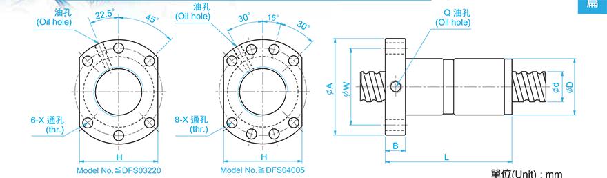TBI DFS04020-2.8 tbi丝杠螺母